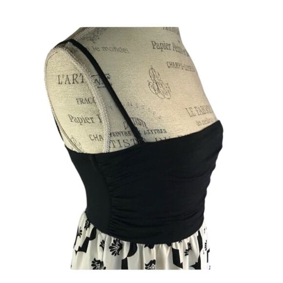 Anthropologie Lilka Mendocino Abstract Print Color block Maxi Dress Sz Small - Picture 4 of 9